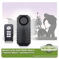Wireless motorcycle alarm for