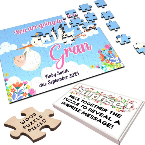 Puzzle legno personalizzato - legno,