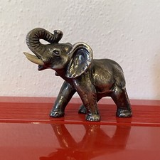 SCULTURA  ELEFANTE RICOPERTO D’ARGENTO 925 ALESSANDRO MAGRINO FIRENZE ITALIA 80s