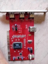Scheda PCI IEEE 1394 firewire 4 (3+1) porte VIA VT6306 USATA POCO, PARI AL NUOVO