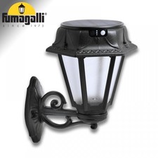 FUMAGALLI BISSO Nero Satin LED Solare Ø150 PIR CCT Lampada Esterno