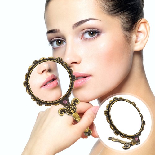 Specchio trucco retro - specchio,