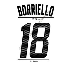 2002/04 AC Milan Away Name Set