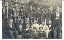 1910 ca AREA VERBANESE Militari con le sciabole e bambini *Fotografia FP