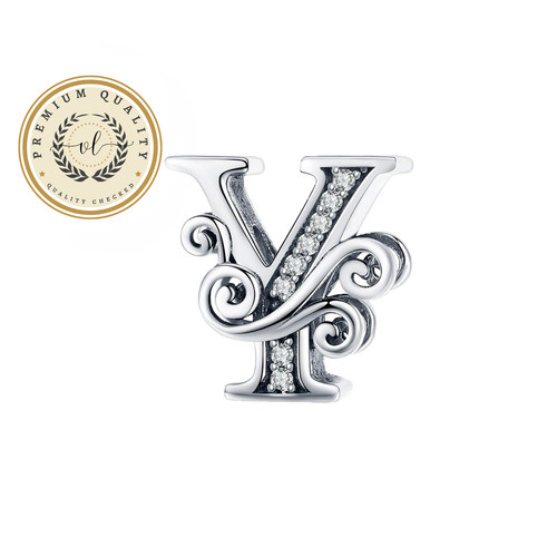 Charm lettera calligrafico - charm,