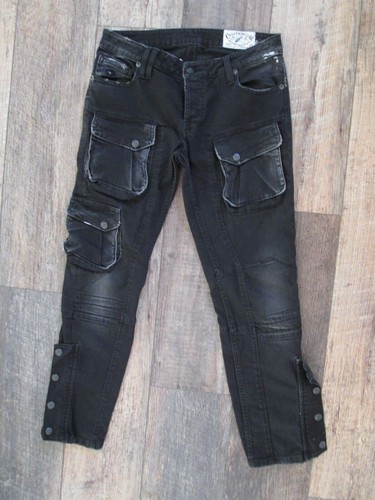 Jeans donna ciclismo - nero, moto