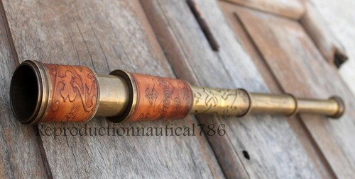 Antico telescopio ottone - antico,