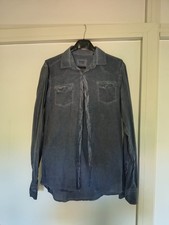 Camicia Sorbino Tg. M Blu Jeansato Uomo