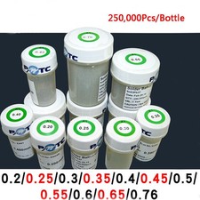 1x250K 0,2 mm ~ 0,75 mm BGA sfera di saldatura BGA sfere di reballing kit di riparazione IC al piombo