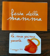 SCHEDA TELEFONICA TELECOM FESTA DELLA MAMMA LA MIA PRIMA PAROLA MAMMA 1999