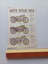 Gitan produzione moto modelli 1955 depliant italiano originale