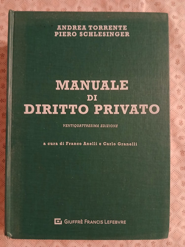 Manuale diritto privato - manuale,