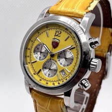 Girard-Perregaux Ferrari Cronografo Data Quadrante Giallo Articolo Funzionante