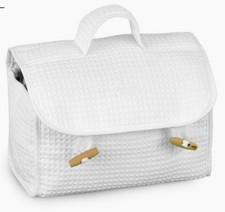 BELLORA  beauty-case Sophia a nido d’ape bianco nuovissimo