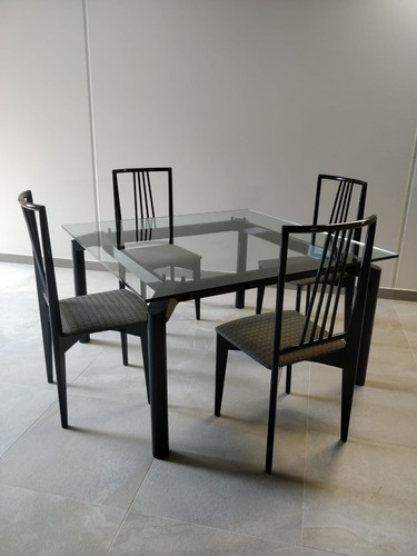 Tavolo cristallo con - cristallo, 4