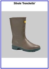 Stivali da Lavoro Tronchetto Bassi in Gomma Impermeabili Uomo per Caccia Pesca