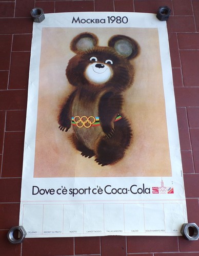 Poster olimpiadi mosca 1980 - olimpiadi,
