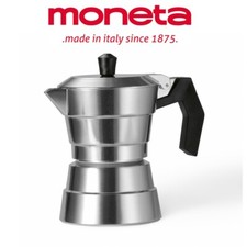 MONETA CAFFETTIERA BUONGIORNO MOKA MACCHINA PER CAFFE IN ALLUMINIO 1 3 TAZZE 