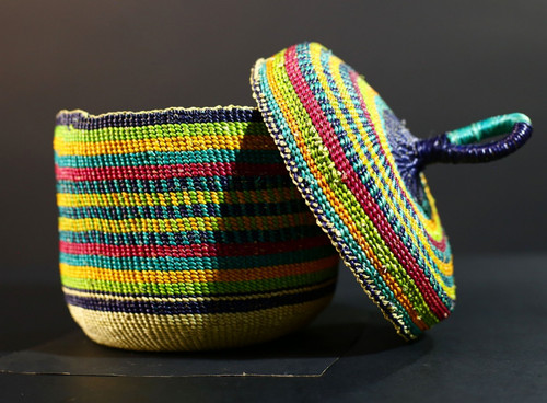 Cestino bolga africano - africano, tessuto