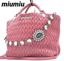 Miu Miu Handbag Leather Pink