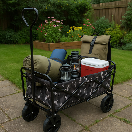 Carrello camouflage pieghevole - carrello,