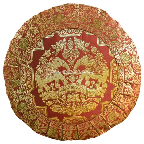 Copricuscino jacquard broccato
