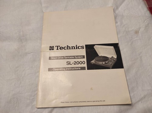 Technics 2000 user manual - technics,