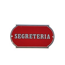 *HH* Targa Smaltata Porta