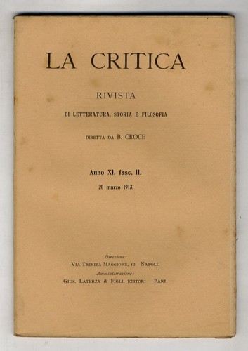 Critica rivista di - (la).,