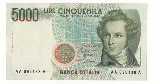 5000 lire bellini prima serie - 5000,