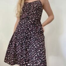 Abito Donna Estivo Elegante con Fiori Vestito con Fantasia Floreale Leggero