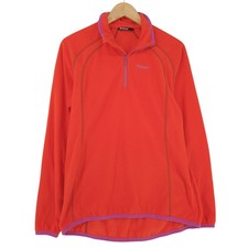 Bergans Of Norway Pile Giacca Donna Outdoor Rosso 1/4 Zip Pullover Oz8 Taglia L