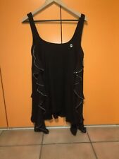 top donna nero mangano taglia L