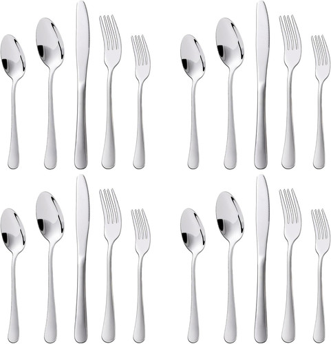 Set posate acciaio inox - acciaio, 4