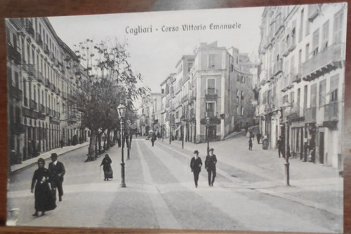 Cartolina cagliari corso - cagliari,