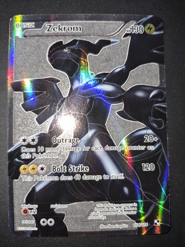 Carte pokémon zekrom full art - pokémon,