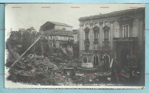 Cartolina messina rovine - cartolina,