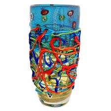 Vaso vetro murano stile - vaso,