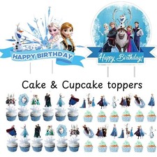 Frozen Elsa Anna cake toppers