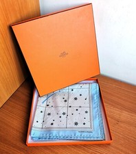 Hermes Foulard Gavroche 45 seta carré oroscopo azzurro stelle cadente via lattea