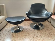 Poltrona " Design " Artigianale Vera Pelle