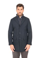 Mens Winter Coat Elegant Blue