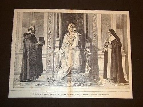Vergine pala altare - la, di