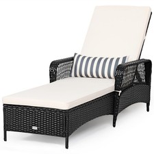 Costway PE Rattan Chaise