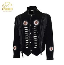 Giacca uomo western pelle