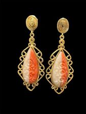 Orecchini in argento e Corallo Cerasuolo E Corallo Rosa