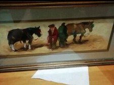 2 X Basso Ragni (Termoli 1921 – Livorno1979) - Scena Campestre - Dipinto ad Olio