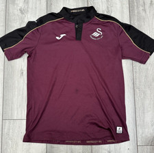 Swansea City AFC polo allenamento calcio kit Joma bambino 11-12 anni top