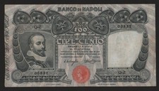 100 LIRE TASSO 31/05/1915 BANCO DI NAPOLI BB