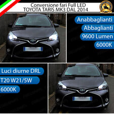 CONVERSIONE FARI FULL LED TOYOTA YARIS MK3 9600 LUMEN 6000K BIANCO CANBUS